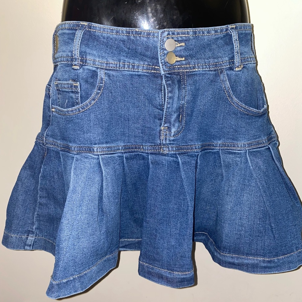 🏷4 for $25🏷Summer 
Jean pleaded skirt
